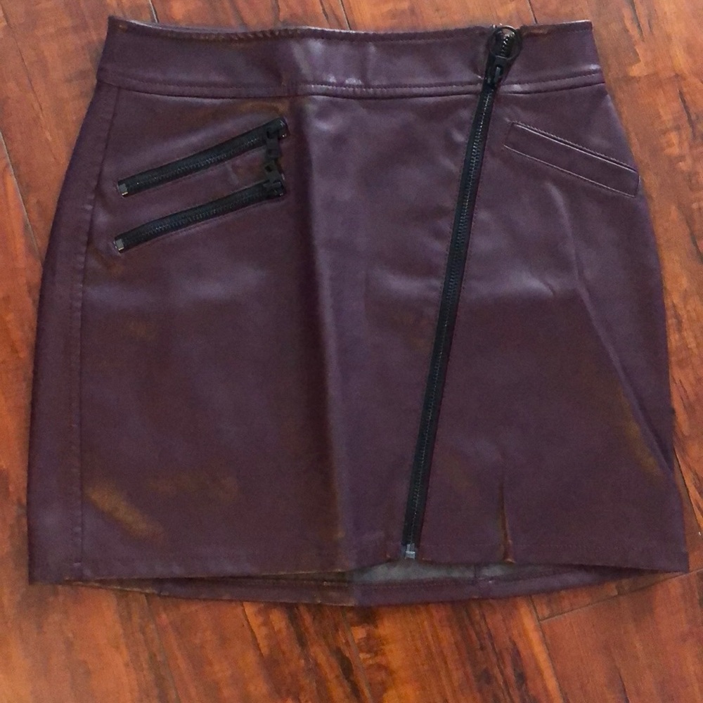 Express Leather Skirt